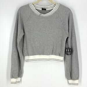 Daydreamer Crop Sporty Sweatshirt Size Small